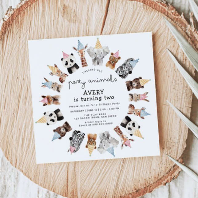 Party Animals Birthday Invitation (Creator Uploaded)