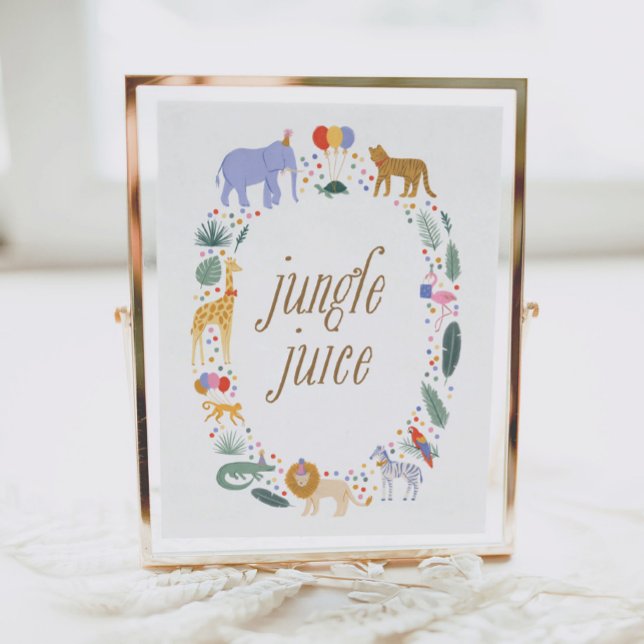 Party Animals Birthday Party Jungle Juice Sign (Creator Uploaded)