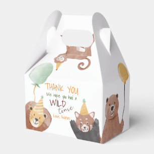 Party animals birthday party personalized favour box