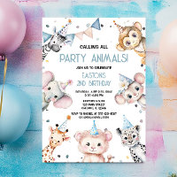 Party animals cute safari boy birthday party