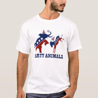 Party Animals Democrats and Republicans T-Shirt