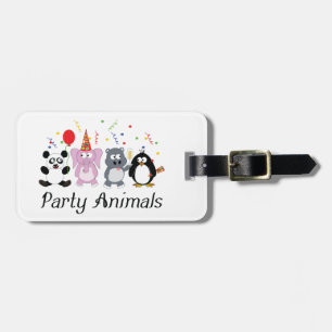Party Animals Luggage Tag