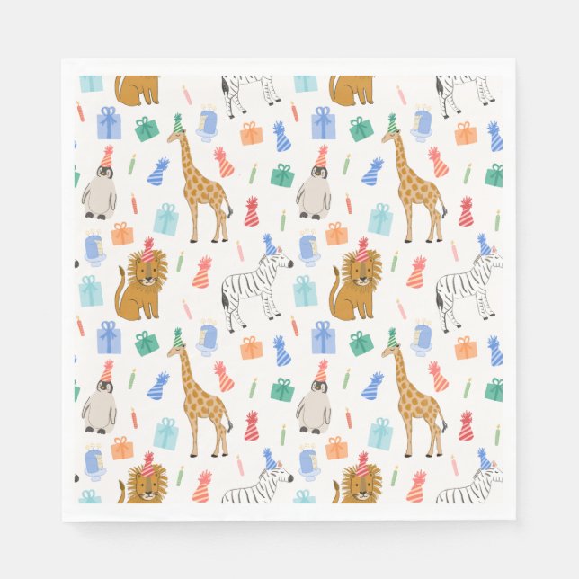 Party Animals Napkins (Front)