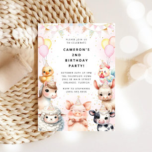 Party Animals Safari Birthday Party Invitation