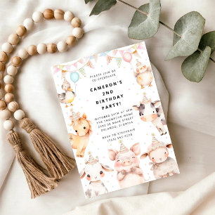 Party Animals Safari Birthday Party Invitation