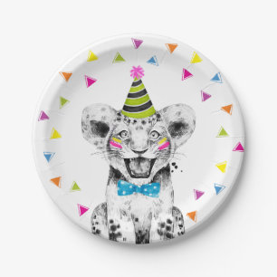 Party Animals Safari Wild Tiger Jungle Birthday Paper Plate