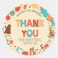 Party Animals Thank You Favour