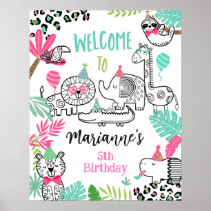 Party Animals Welcome Sign