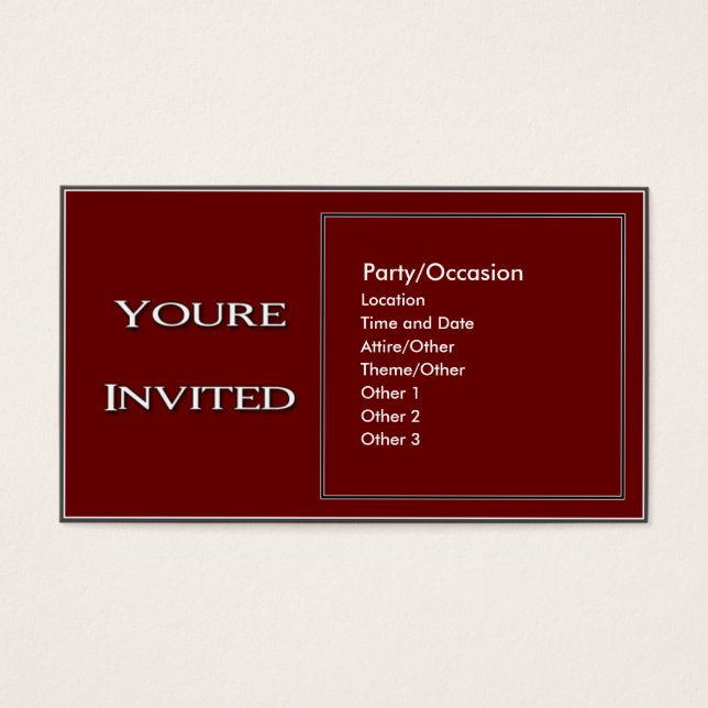 Party Announcement 2 (Front)