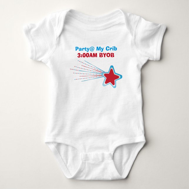 *Party Baby Jersey Bodysuit (Front)