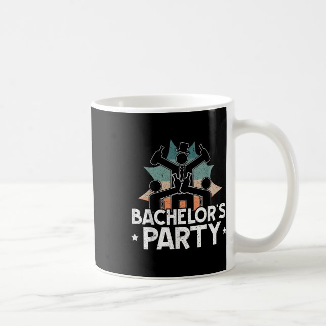 Party Bachelor Drinking Team Beer Bride Groom  Coffee Mug (Right)
