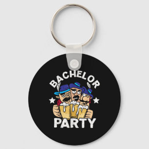 Party Bachelor In Progress Groomsquad Groom Squad Key Ring