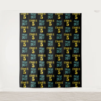 Party Backdrop Step and Repeat Boy Birthday Tapestry