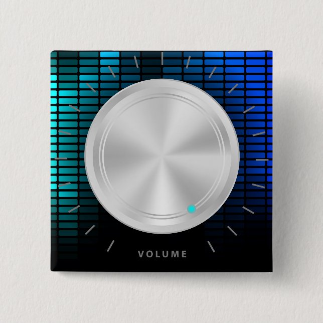 Party Background 15 Cm Square Badge (Front)