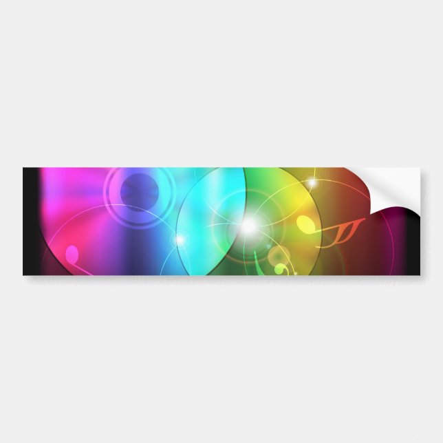 Party Background Bumper Sticker (Front)