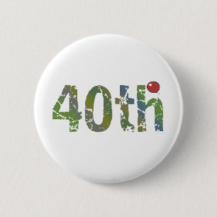 Party Balloon 40th Birthday Gifts 6 Cm Round Badge