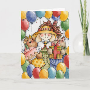 Party Balloons - Greeting Card