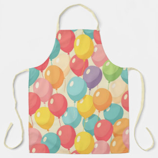 Party balloons in different colors apron