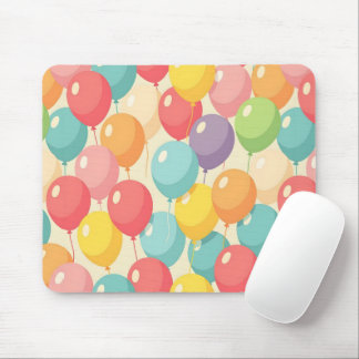 Party balloons in different colors mouse pad