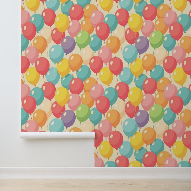 Party balloons in different colors wallpaper (Application)