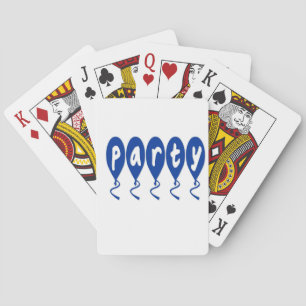 Party Balloons Playing Cards