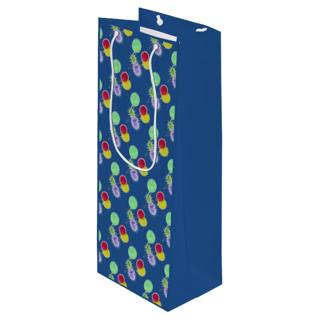 Party Balloons Wine Gift Bag (Front Angled)