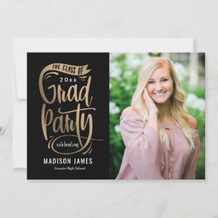 Party Banner EDITABLE COLOR Graduation Invitation