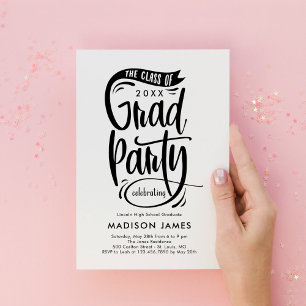Party Banner Graduation Party Invitation