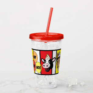Party Barnyard Animals Acrylic Tumbler