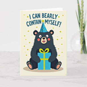 Party Bear Birthday Card