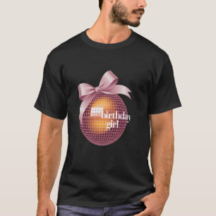 Party Birthday Coquette Ball Funny Bow Disco Birth T-Shirt
