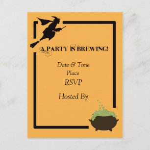 party brewing invitation postcard