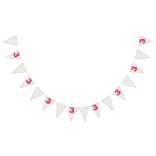 Party Bunting Banner/3rd Birthday (All)