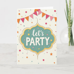 Party Bunting Greeting Card