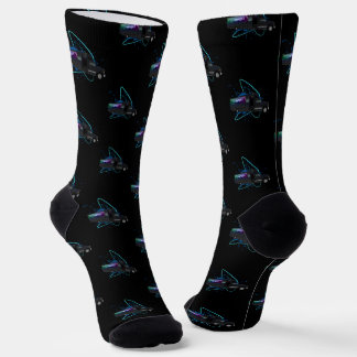 Party Bus Time Colorful Nightlife Eco Statement Socks