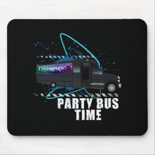 Party Bus Time Mouse Pad