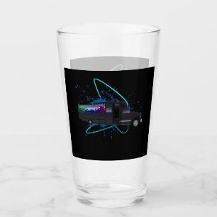 Party Bus Time Neon Nightlife Iced Drink Aesthetic Glass