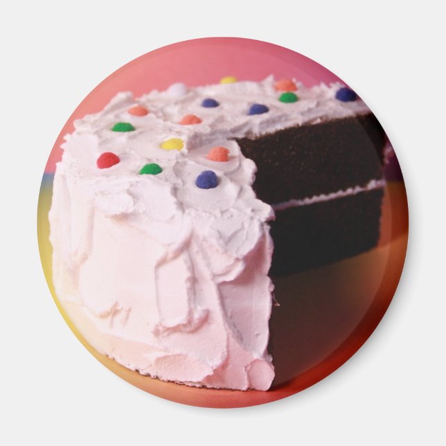 Party Cake Fridge Magnet (Front)