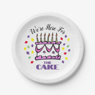 Party Cake Paper Plate