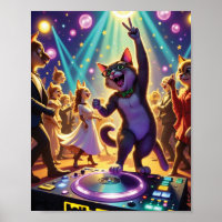 Party Cat DJ Leading the Ultimate Dance Floor Bash