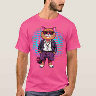 Party Cat in Sunglasses – Disco Outfit T-Shirt