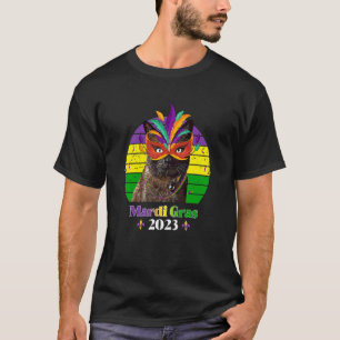 Party Cat Mask Beads Mardi Gras 2023 1 T-Shirt