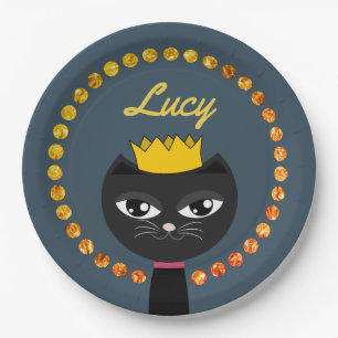 Party Cat Paper Plate