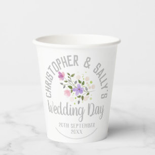 Party Celebration of a Wedding Paper Cups