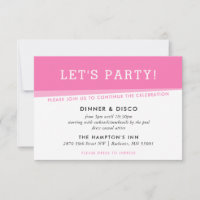 PARTY CELEBRATION simple modern bold angles pink