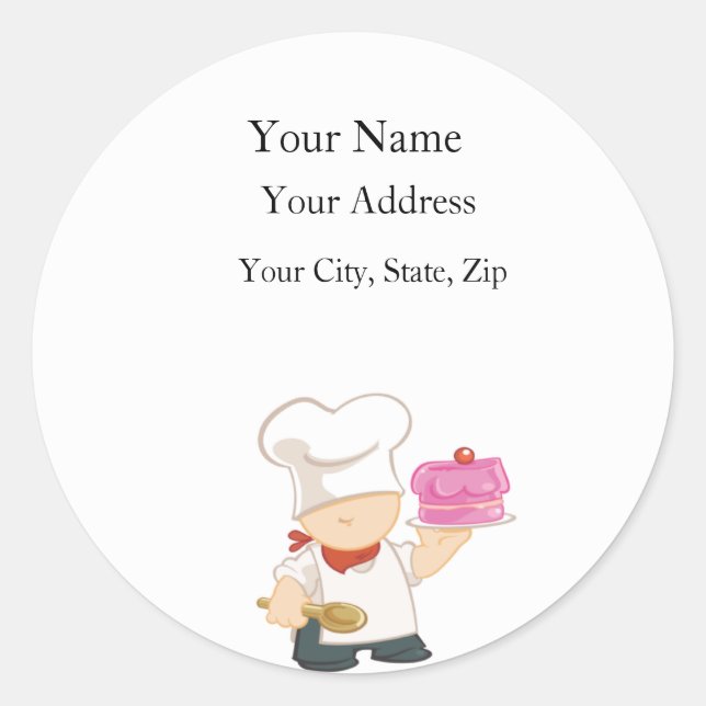 Party Chef - Address Label (Front)