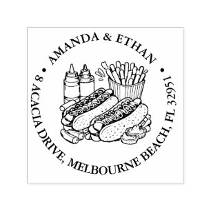 Party Chips Snack Theme Self-inking Stamp