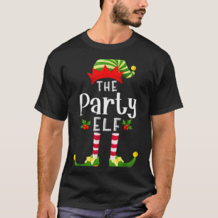 Party Christmas Elf Matching Pajama X-mas Party T-Shirt