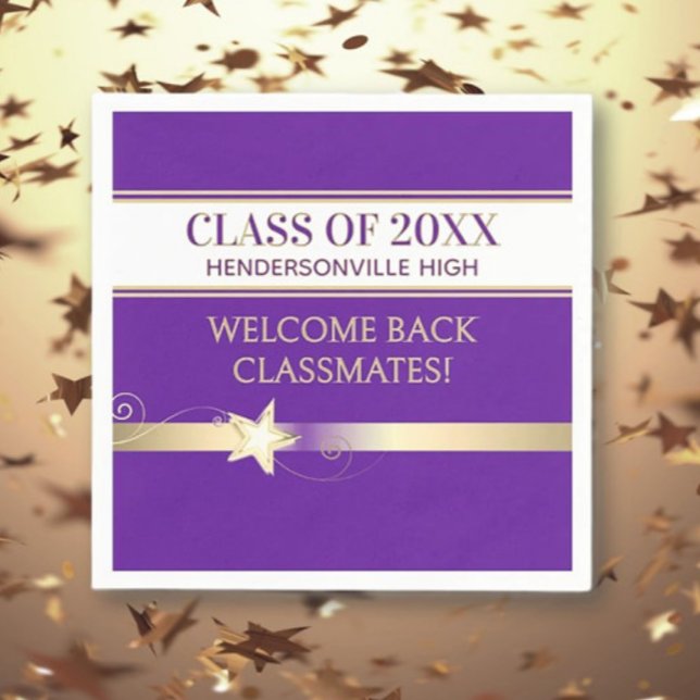 Party! Class Reunion Welcome back Napkin (Creator Uploaded)