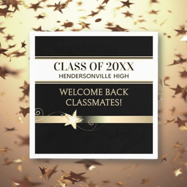 Party! Class Reunion Welcome back Napkin (Creator Uploaded)